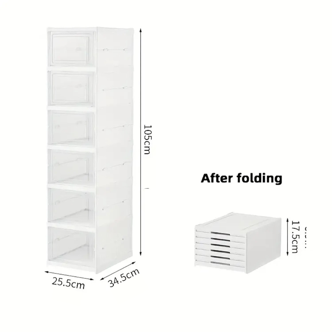 Zapatera Plegable De 6 Niveles