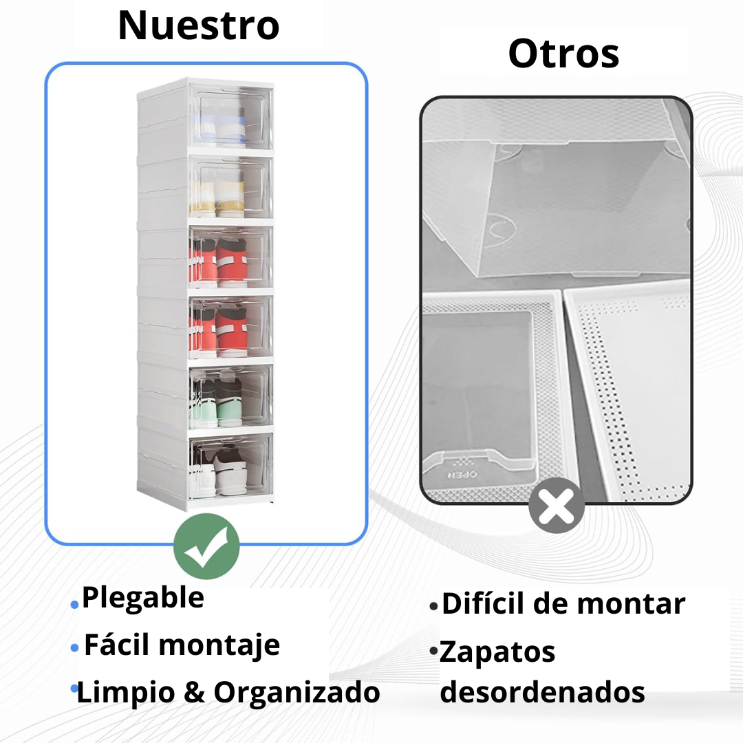 Zapatera Plegable De 6 Niveles