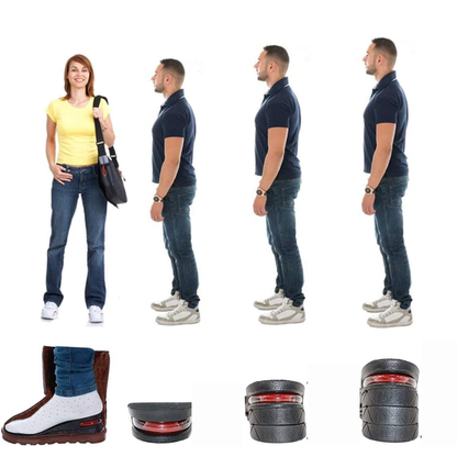 Plantilla levanta estatura para hombres y mujeres